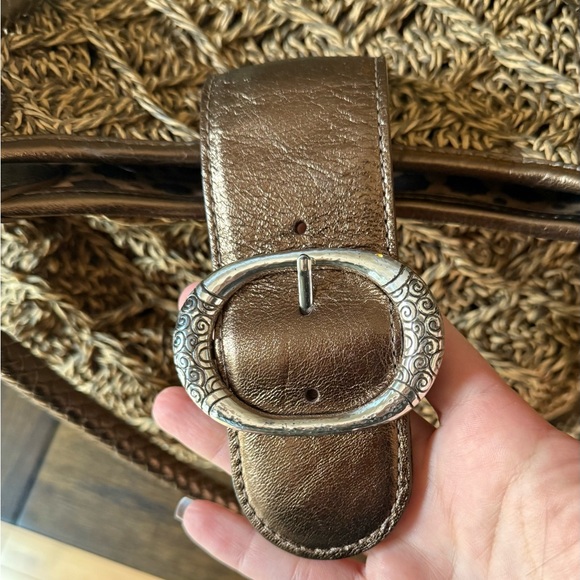 Brighton Femme Fatal Gretta Garbo Bronze Woven Shoulder Bag - Picture 4 of 14